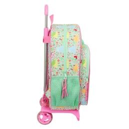 Disney Princess|Mochila Escolar Disney Princess Bloom Verde Cor de Rosa 33 x 42 x 14 cm