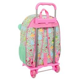 Disney Princess|Mochila Escolar Disney Princess Bloom Verde Cor de Rosa 33 x 42 x 14 cm