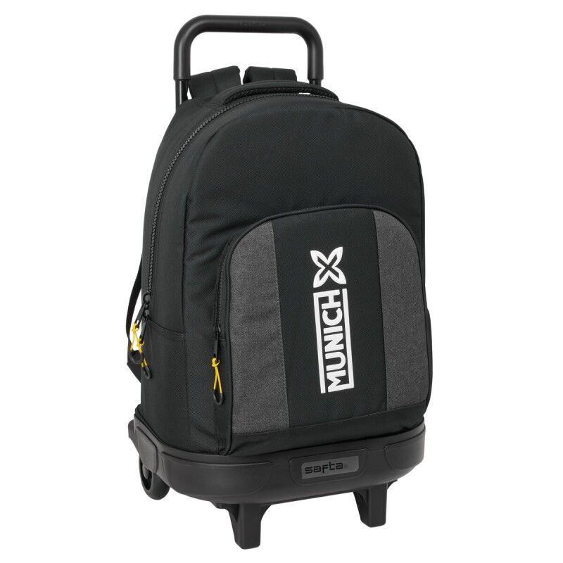 Munich|Mochila Escolar com Rodas Munich Topo Preto 33 x 45 x 22 cm Munich|Mochila Escolar com Rodas Munich Topo Preto 33 x 45 x 22 cm