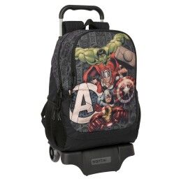 Real Sporting de Gijón|Mochila Escolar com Rodas 705 Real Sporting de Gijón Vermelho