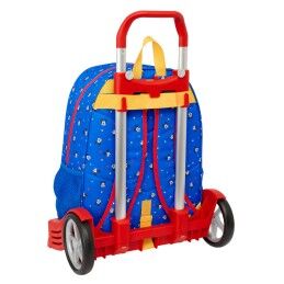 Mickey Mouse Clubhouse|Mochila Escolar com Rodas Mickey Mouse Clubhouse Good day Azul 33 x 42 x 14 cm