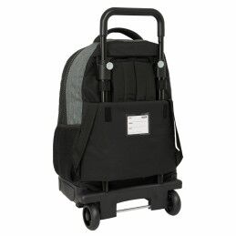 BlackFit8|Mochila Escolar com Rodas BlackFit8 Old school Preto Cinzento 33 x 45 x 22 cm