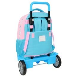 Benetton|Mochila Escolar com Rodas Benetton Unique Cor de Rosa Turquesa 33 x 45 x 22 cm