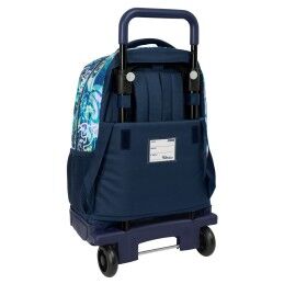 El Niño|Mochila Escolar com Rodas El Niño Kook Azul Marinho 33 x 45 x 22 cm