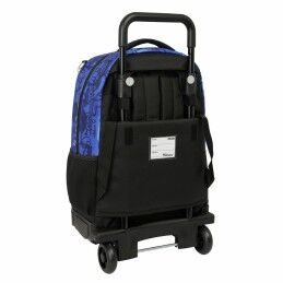 El Niño|Mochila Escolar com Rodas El Niño Roller Azul Preto 33 x 45 x 22 cm