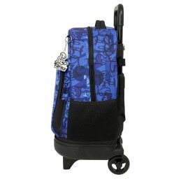 El Niño|Mochila Escolar com Rodas El Niño Roller Azul Preto 33 x 45 x 22 cm