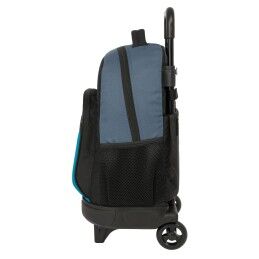 BlackFit8|Mochila Escolar com Rodas BlackFit8 California Azul Preto 33 x 45 x 22 cm