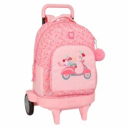 Real Sporting de Gijón|Mochila Escolar com Rodas 705 Real Sporting de Gijón Vermelho