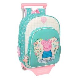 BlackFit8|Mochila Escolar com Rodas Evolution BlackFit8 M860A Turquesa (32 x 42 x 15 cm)
