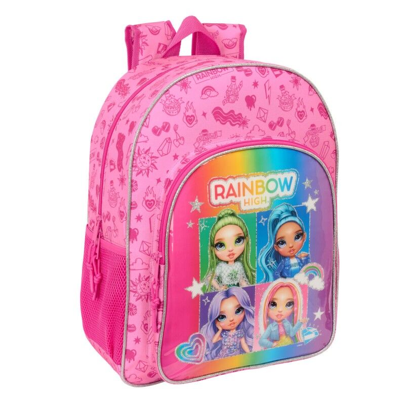 Rainbow High|Mochila Escolar Rainbow High Shine Multicolor 33 x 42 x 14 cm