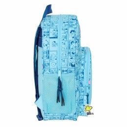 Snoopy|Mochila Escolar Snoopy Love Azul 32 x 38 x 12 cm