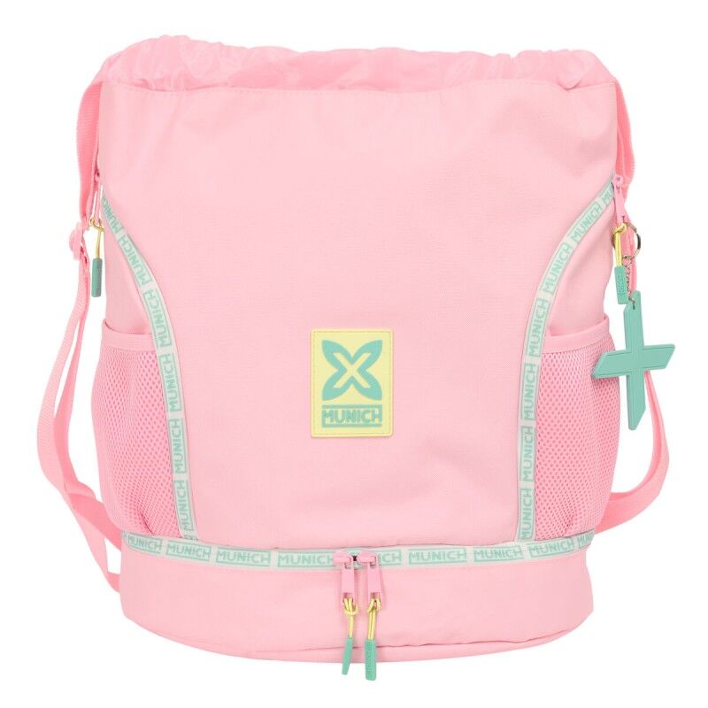 Munich|Saco Mochila com Cordas Munich Candy Cor de Rosa 35 x 40 x 1 cm Munich|Saco Mochila com Cordas Munich Candy Cor de Rosa 35 x 40 x 1 cm