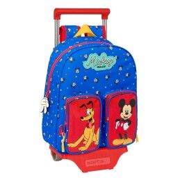 Mickey Mouse Clubhouse|Mochila Escolar com Rodas Mickey Mouse Clubhouse Only one Azul Marinho 33 x 42 x 14 cm