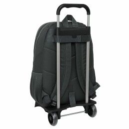 Real Madrid C.F.|Mochila Escolar com Rodas Real Madrid C.F. Cinzento 32 x 44 x 16 cm