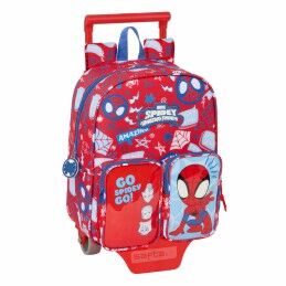 BlackFit8|Mochila Escolar com Rodas 905 BlackFit8 M313G Azul 32 x 42 x 15 cm