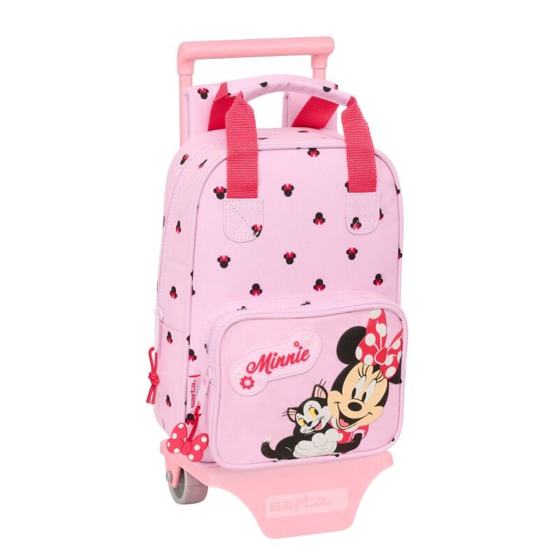 Minnie Mouse|Mochila Escolar com Rodas Minnie Mouse Naive Cor de Rosa 20 x 28 x 8 cm Minnie Mouse|Mochila Escolar com Rodas Minnie Mouse Naive Cor de Rosa 20 x 28 x 8 cm