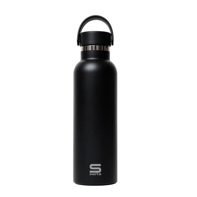 Safta|Garrafa Térmica Safta Negro Preto Silicone Aço inoxidável Safta|Garrafa Térmica Safta Negro Preto Silicone Aço inoxidável