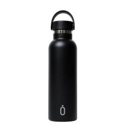 Safta|Garrafa Térmica Safta Negro Preto Silicone Aço inoxidável