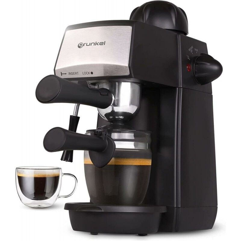 Grunkel|Cafeteira Italiana Grunkel Preto Metal