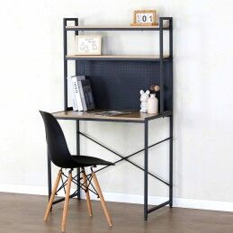 Max Home|Mesa de escritório com prateleiras Max Home Aço Melamina Aglomerado 84 x 148 x 50 cm