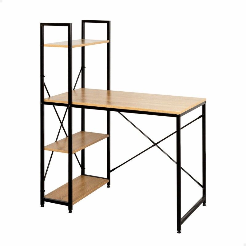 Max Home|Mesa de escritório com prateleira Max Home Aço Melamina Aglomerado 100 x 120 x 52 cm Max Home|Mesa de escritório com prateleira Max Home Aço Melamina Aglomerado 100 x 120 x 52 cm