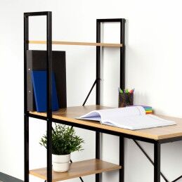 Max Home|Mesa de escritório com prateleira Max Home Aço Melamina Aglomerado 100 x 120 x 52 cm