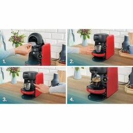 BOSCH|Máquina de Café de Cápsulas BOSCH TAS163E T16 Finesse Preto Vermelho rouge 1400 W 700 ml