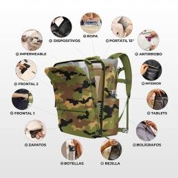 Numada|Mochila de Desporto Numada explorer b40 Estampado 20 L 40 x 25 x 20 cm Camuflagem