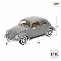 Bburago|Carro Bburago GT-Volkswagen Kafer Beetle (1955) 1:18