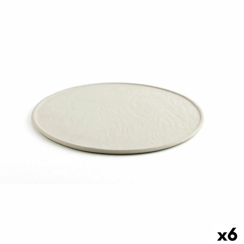 Quid|Sousplat Quid Mineral Gres Cerâmica Bege Ø 33 cm (6 Unidades) Quid|Sousplat Quid Mineral Gres Cerâmica Bege Ø 33 cm (6 Unidades)