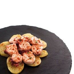 Quid|Bandeja de Cerâmica Efeito Ardósia Quid Select Redondo Preto (12 Unidades)