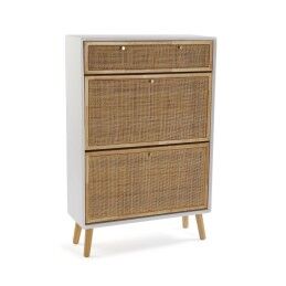 Home ESPRIT|Sapateira Home ESPRIT Preto Natural 80 x 31 x 32 cm