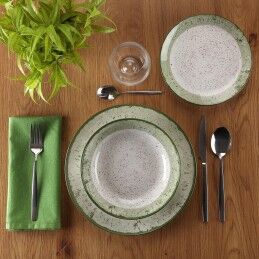 Versa|Louça Versa Verde Porcelana 18 Peças