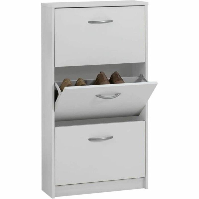 FMD Furniture|Sapateira FMD Branco 58,5 x 104,5 x 17 cm FMD Furniture|Sapateira FMD Branco 58,5 x 104,5 x 17 cm