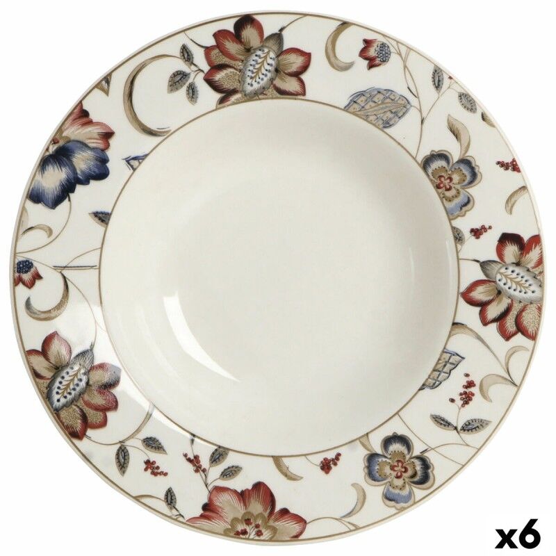 Queen´s|Prato Fundo Queen´s By Churchill Jacobean Floral Cerâmica servies 22,8 cm (6 Unidades) Queen´s|Prato Fundo Queen´s By Churchill Jacobean Floral Cerâmica servies 22,8 cm (6 Unidades)