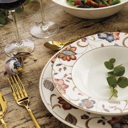 Queen´s|Prato Fundo Queen´s By Churchill Jacobean Floral Cerâmica servies 22,8 cm (6 Unidades)
