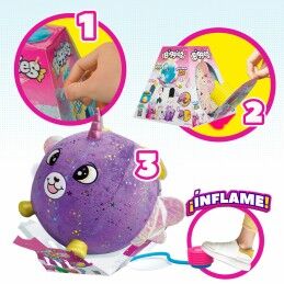 Eolo|Peluche Eolo Roxo Felpa Plástico 45 x 45 x 45 cm Insuflável (4 Unidades)