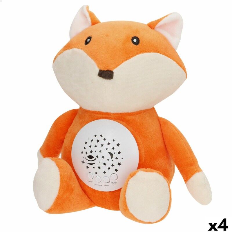 Colorbaby|Peluche Projetor LED Colorbaby Felpa Plástico 25 x 27 x 13 cm (4 Unidades)