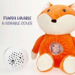 Colorbaby|Peluche Projetor LED Colorbaby Felpa Plástico 25 x 27 x 13 cm (4 Unidades)