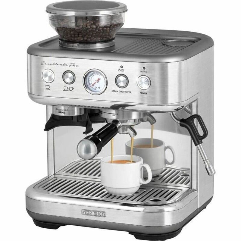 Sencor|Cafeteira Superautomática Sencor SES 6010SS Cinzento 15 bar Sencor|Cafeteira Superautomática Sencor SES 6010SS Cinzento 15 bar