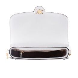 Michael Kors|Mala a Tiracolo Michael Kors Leida Branco 23 x 16 x 7 cm