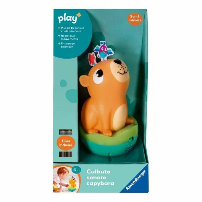 Ravensburger|Brinquedo de bebé Ravensburger Capybara Sound Tumbler Ravensburger|Brinquedo de bebé Ravensburger Capybara Sound Tumbler