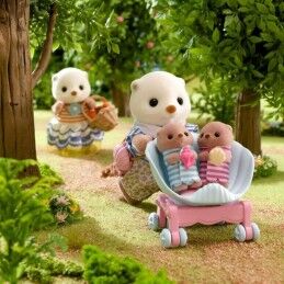 Sylvanian Families|Figura articulada Sylvanian Families La familia de las nutrias marinas animais