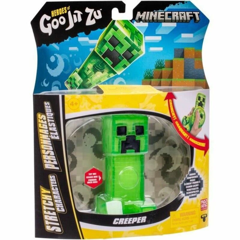 Goo Jit Zu|Figura articulada Goo Jit Zu Creeper de Minecraft