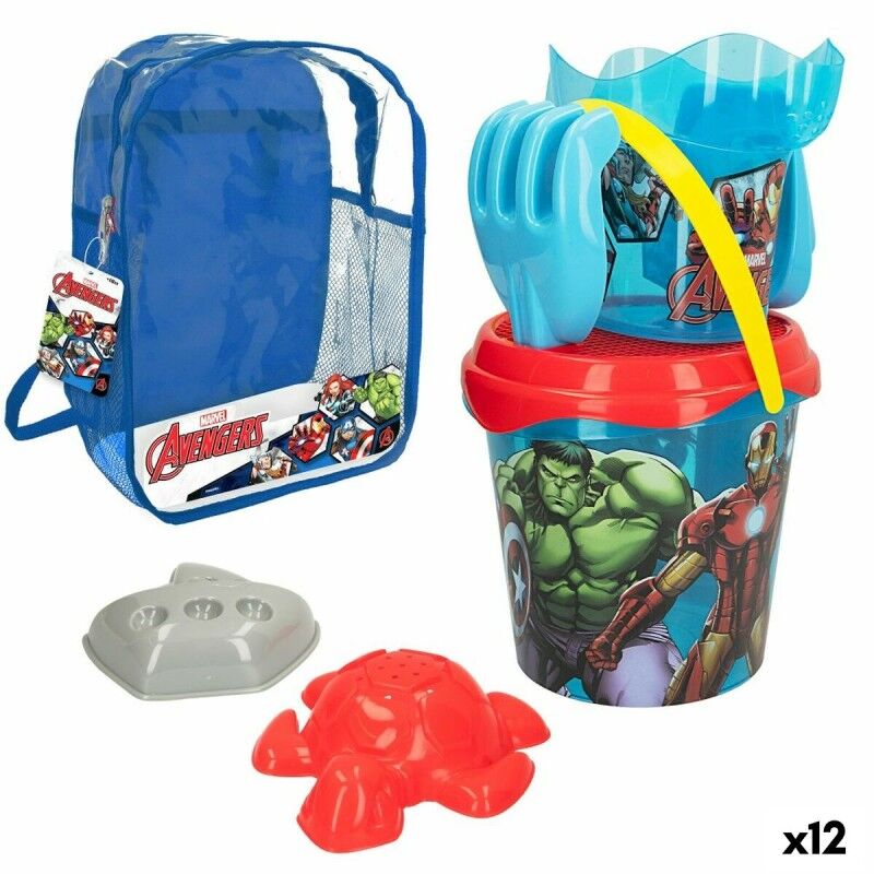 The Avengers|Conjunto de brinquedos de praia The Avengers Ø 18 cm Polipropileno (12 Unidades) The Avengers|Conjunto de brinquedos de praia The Avengers Ø 18 cm Polipropileno (12 Unidades)