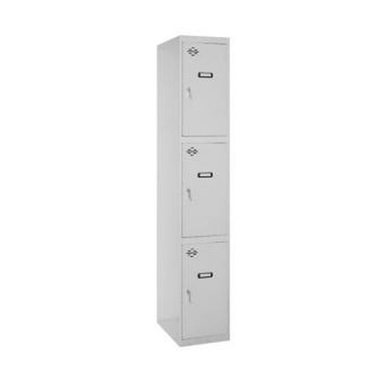 SimonRack|Bilheteira SimonRack Cinzento Metal 3 portas 180 x 50 x 30 cm SimonRack|Bilheteira SimonRack Cinzento Metal 3 portas 180 x 50 x 30 cm