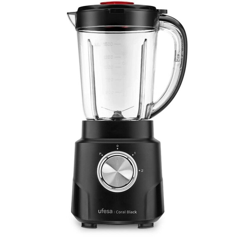 UFESA|Batedora de Copo UFESA CORAL BLACK Preto 600 W 1,5 L UFESA|Batedora de Copo UFESA CORAL BLACK Preto 600 W 1,5 L
