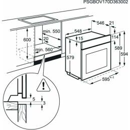 AEG|Forno AEG BEK435120W 3000 W 71 L