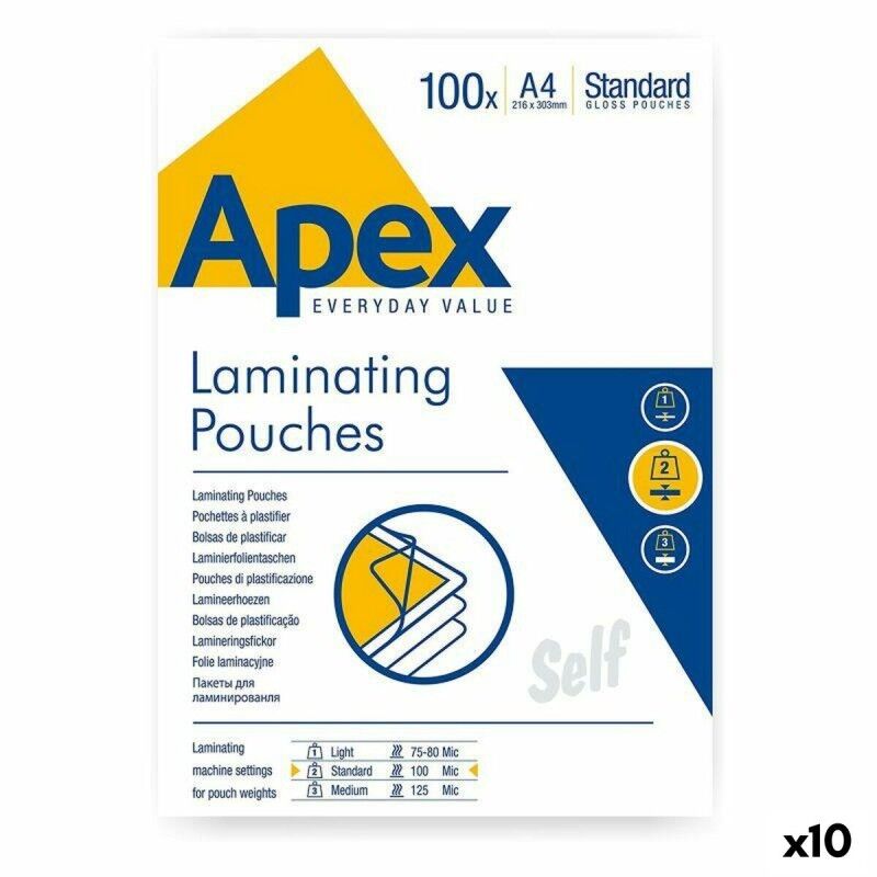 Fellowes|Laminating Pouches Fellowes 100 Peças Transparente A4 (10 Unidades)