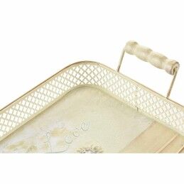 DKD Home Decor|Jogo de Bandejas DKD Home Decor Cor de Rosa Metal Alumínio 8 cm 40 x 21 x 8 cm (3 Unidades)